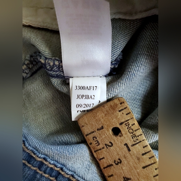 NWT Aeropostale Light Wash Blue Denim Jean Jacket Womens Sz XS Distressed - Picture 9 of 12